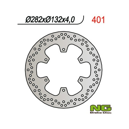 NG TARCZA HAMULCOWA PRZÓD YAMAHA TZR 50, T-MAX 500, TZR 50`00-05, XP 500 T-MAX`01-03 (282X132X4)